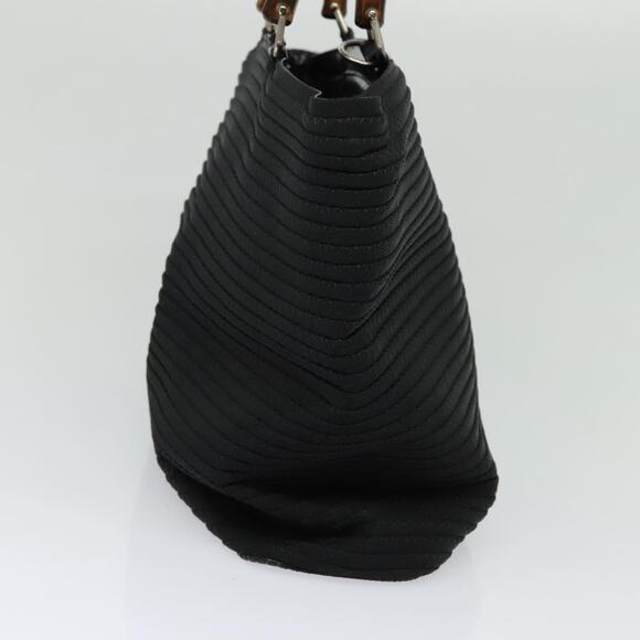 GUCCI Bamboo Hand Bag Canvas Black Silver 002 2058 0439 5 - Picture 4 of 16